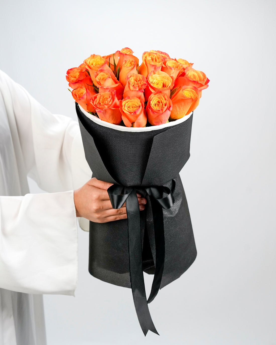 Glow Orange Roses Bouquet